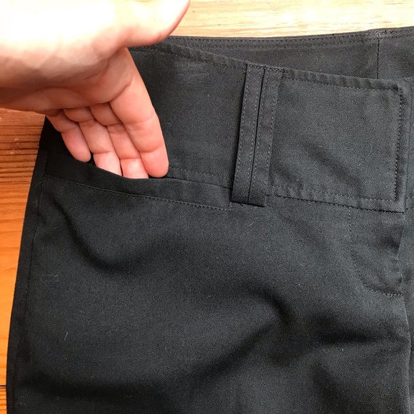 Maurices Black Straight Leg Trouser Work Pants, EUC, 1/2 - Picture 4 of 13